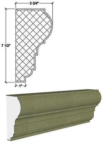 Trim, 3-3/4